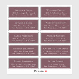 カスタマイズ結婚可能なゲスト住所 シール