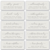 カスタマイズ結婚可能なゲスト住所 シール (正面)