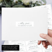 カスタマイズ結婚可能なゲスト住所 シール