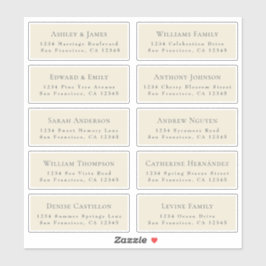 カスタマイズ結婚可能なゲスト住所 シール