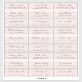 カスタマイズ結婚可能なゲスト住所 シール