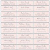 カスタマイズ結婚可能なゲスト住所 シール (正面)