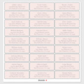 カスタマイズ結婚可能なゲスト住所 シール (シート)