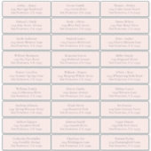 カスタマイズ結婚可能なゲスト住所 シール (正面)