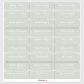 カスタマイズ結婚可能なゲスト住所 シール (シート)