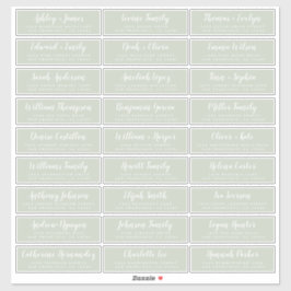 カスタマイズ結婚可能なゲスト住所 シール