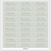 カスタマイズ結婚可能なゲスト住所 シール (シート)