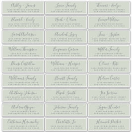 カスタマイズ結婚可能なゲスト住所 シール