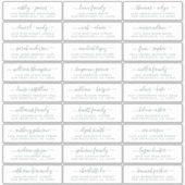 カスタマイズ結婚可能なゲスト住所 シール (正面)