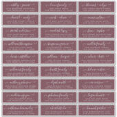 カスタマイズ結婚可能なゲスト住所 シール (正面)