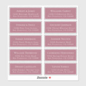 カスタマイズ結婚可能なゲスト住所 シール (シート)