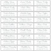 カスタマイズ結婚可能なゲスト住所 シール (正面)