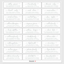 カスタマイズ結婚可能なゲスト住所 シール