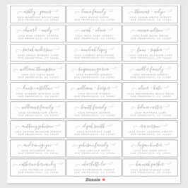 カスタマイズ結婚可能なゲスト住所 シール