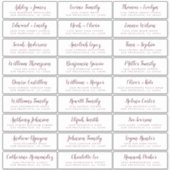 カスタマイズ結婚可能なゲスト住所 シール (正面)