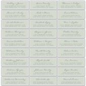 カスタマイズ結婚可能なゲスト住所 シール (正面)