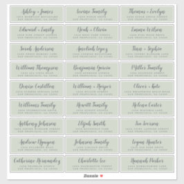 カスタマイズ結婚可能なゲスト住所 シール