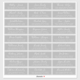 カスタマイズ結婚可能なゲスト住所 シール