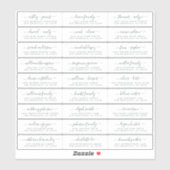 カスタマイズ結婚可能なゲスト住所 シール (シート)