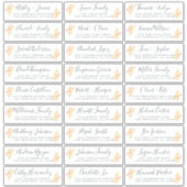 カスタマイズ結婚可能なゲスト住所 シール (正面)