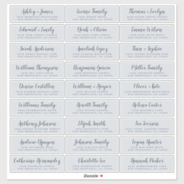 カスタマイズ結婚可能なゲスト住所 シール