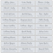 カスタマイズ結婚可能なゲスト住所 シール (正面)