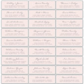 カスタマイズ結婚可能なゲスト住所 シール (正面)