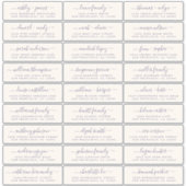 カスタマイズ結婚可能なゲスト住所 シール (正面)