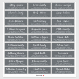 カスタマイズ結婚可能なゲスト住所 シール