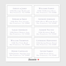 カスタマイズ結婚可能なゲスト住所 シール