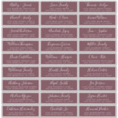 カスタマイズ結婚可能なゲスト住所 シール (正面)