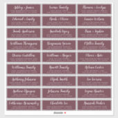 カスタマイズ結婚可能なゲスト住所 シール (シート)