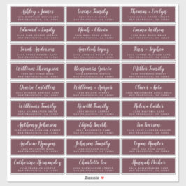 カスタマイズ結婚可能なゲスト住所 シール