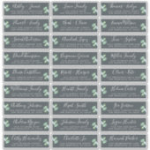 カスタマイズ結婚可能なゲスト住所 シール (正面)