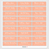 カスタマイズ結婚可能なゲスト住所 シール (シート)