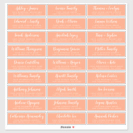 カスタマイズ結婚可能なゲスト住所 シール