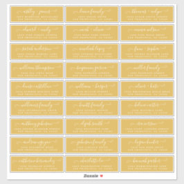 カスタマイズ結婚可能なゲスト住所 シール