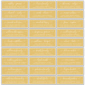 カスタマイズ結婚可能なゲスト住所 シール (正面)