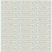 カスタマイズ結婚可能なゲスト住所 シール (正面)