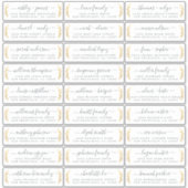 カスタマイズ結婚可能なゲスト住所 シール (正面)