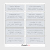 カスタマイズ結婚可能なゲスト住所 シール (シート)