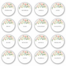 カスタマイズ結婚可能なゲスト名感謝ステッカー