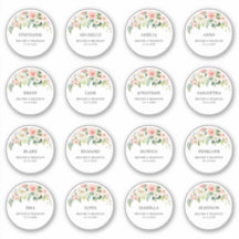 カスタマイズ結婚可能なゲスト名感謝ステッカー