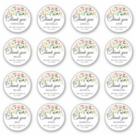 カスタマイズ結婚可能なゲスト名 シール