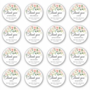 カスタマイズ結婚可能なゲスト名 シール