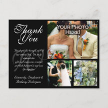 カスタマイズ結婚可能なサンキューカード3写真