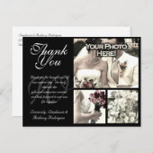 カスタマイズ結婚可能なサンキューカード3枚の写真B ポストカード (正面/裏面)