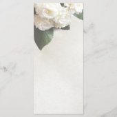 カスタマイズ結婚可能なディナーメニューテンプレート白 メニュー (裏面)