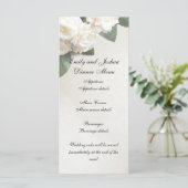 カスタマイズ結婚可能なディナーメニューテンプレート白 メニュー (スタンド正面)