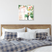 カスタマイズ結婚可能な写真コラージュ キャンバスプリント (インサイチュ (寝室))